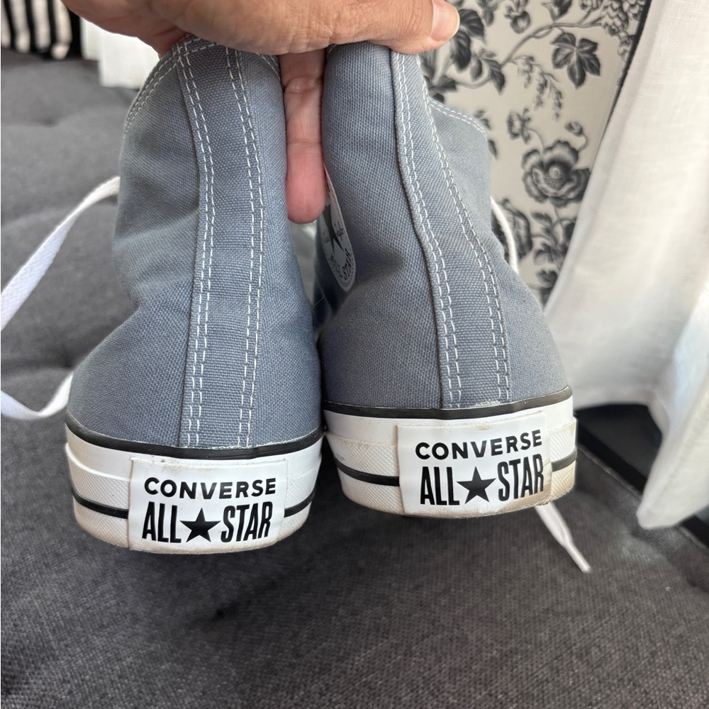 Converse High-Top Sneakers in Slate Blue with White Accents - Picture 5 of 5